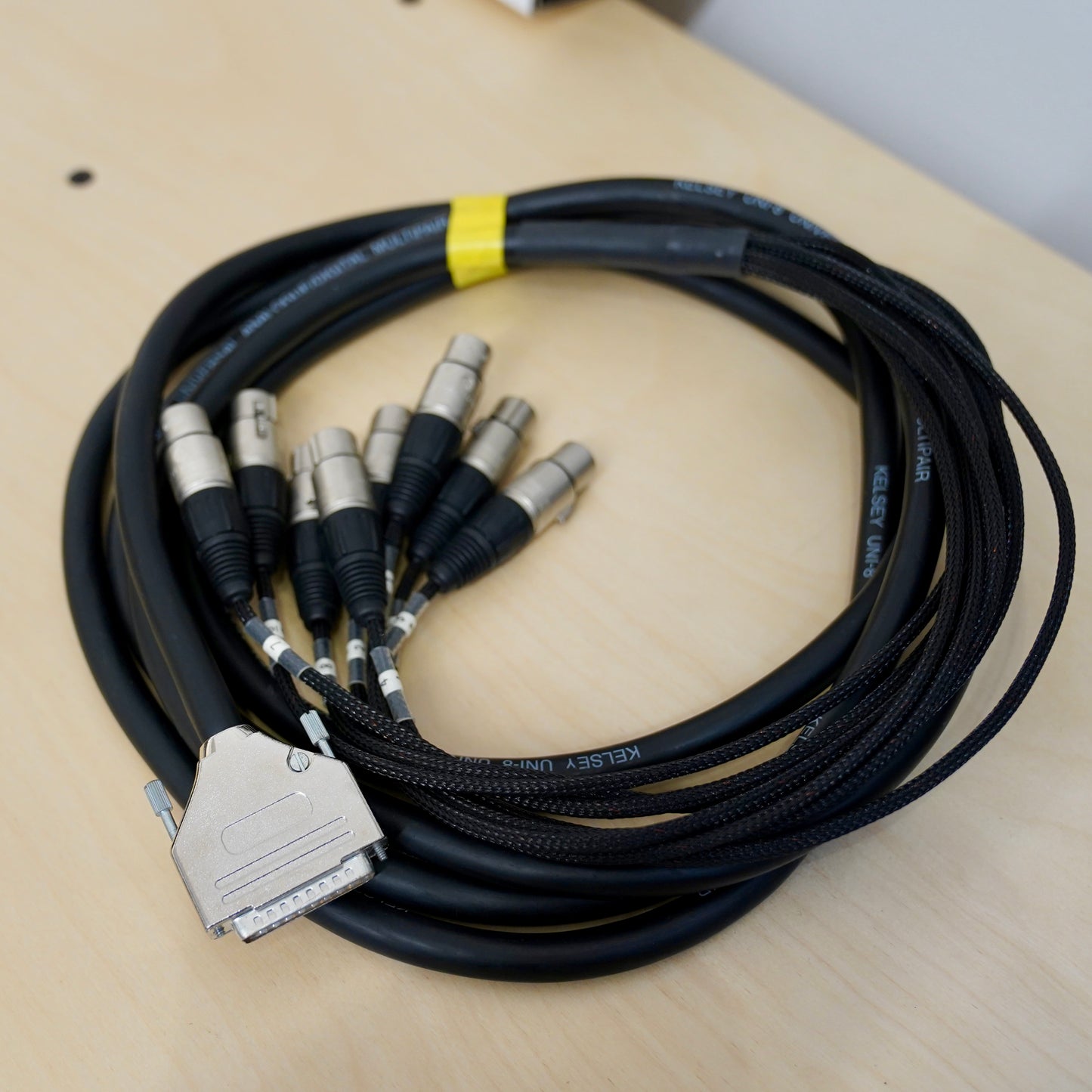 4m Neutrik/Kelsey DB25 to Female XLR Loom