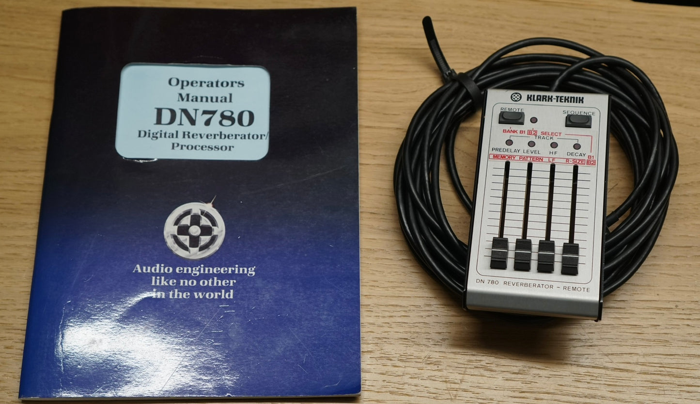 Klark Teknik DN780 Digital Reverberator w/ Remote