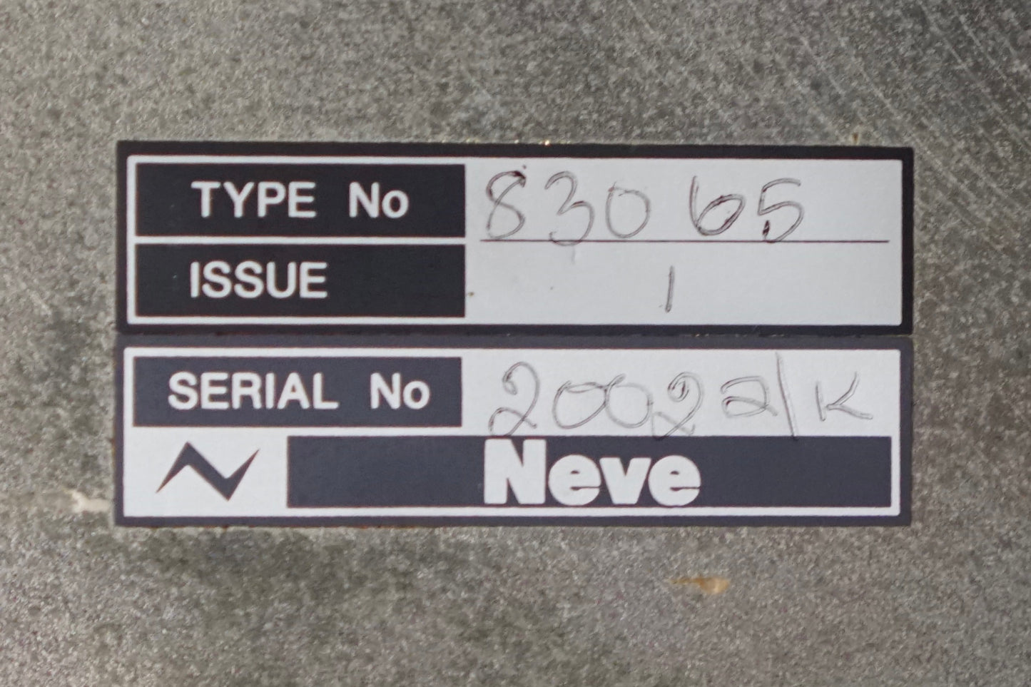 Neve 83065 Stereo Compressor