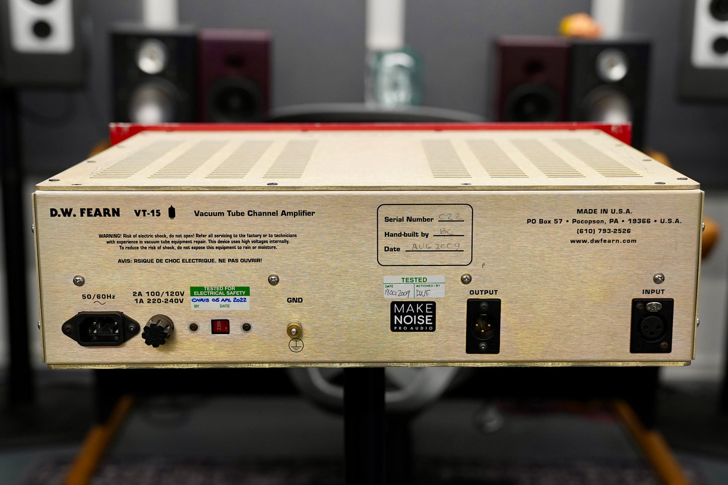 DW Fearn VT-15 Vacuum Tube Recording Channel