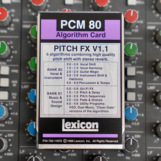 Lexicon PCM 80 Pitch FX V1.1 Algorithm Card