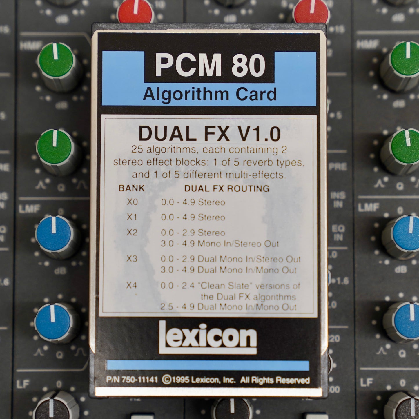 Lexicon PCM 80 Dual FX V1.0 Algorithm Card