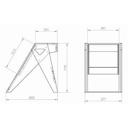 Zaor Vision R 12U Side Rack