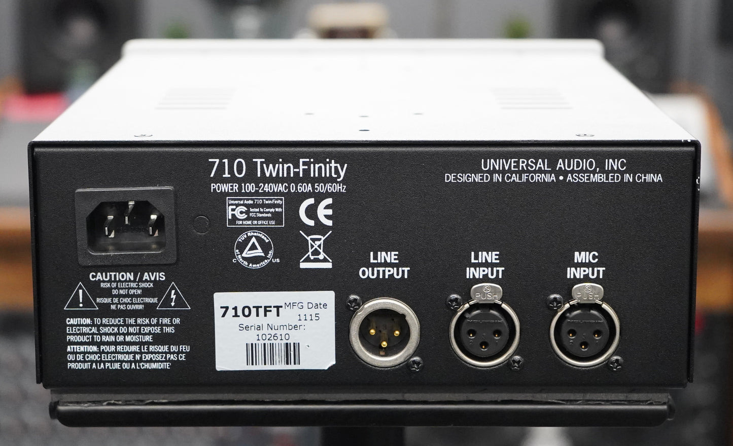 Universal Audio 710 Twin Finity Pre-Amp