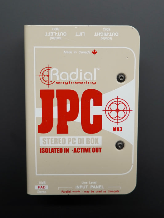 Caja DI para PC estéreo JPC radial